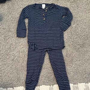 Lou Lou & Company Navy Striped Pajama Set